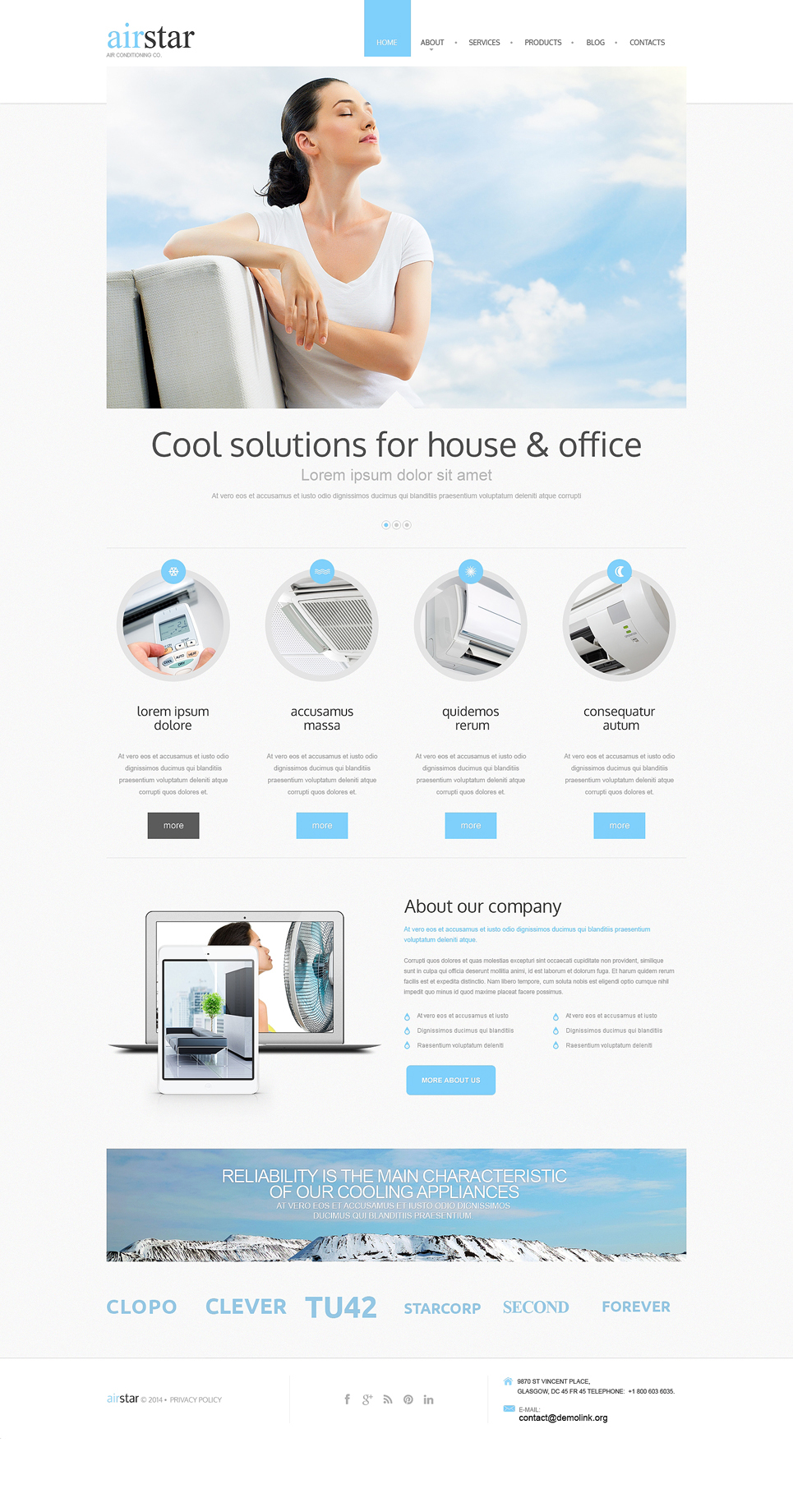 Air Conditioning Drupal Template New Screenshots BIG