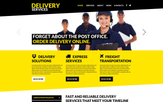 Delivery Services Responsive Website Template