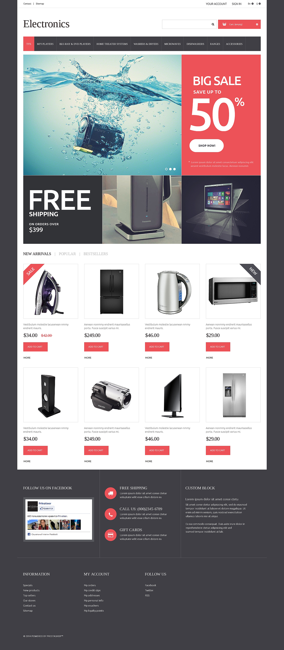 Home Electronics PrestaShop Theme New Screenshots BIG