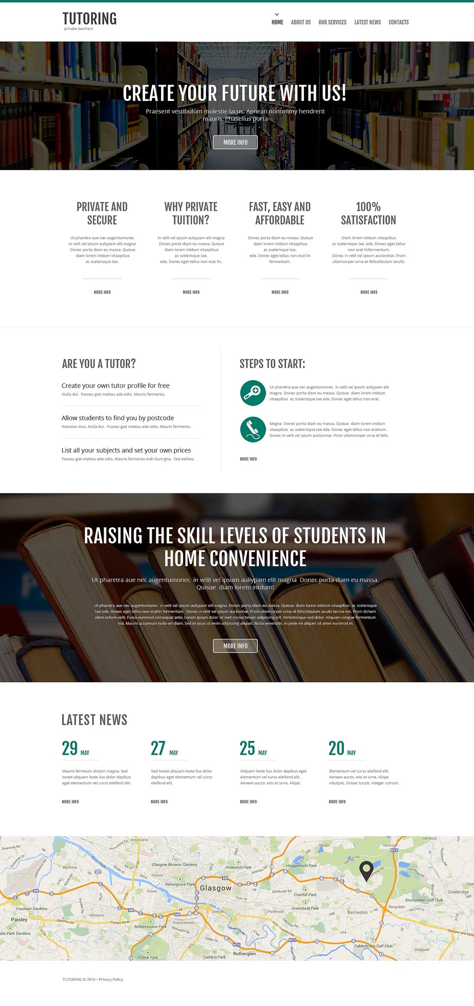 Library Responsive Website Template New Screenshots BIG