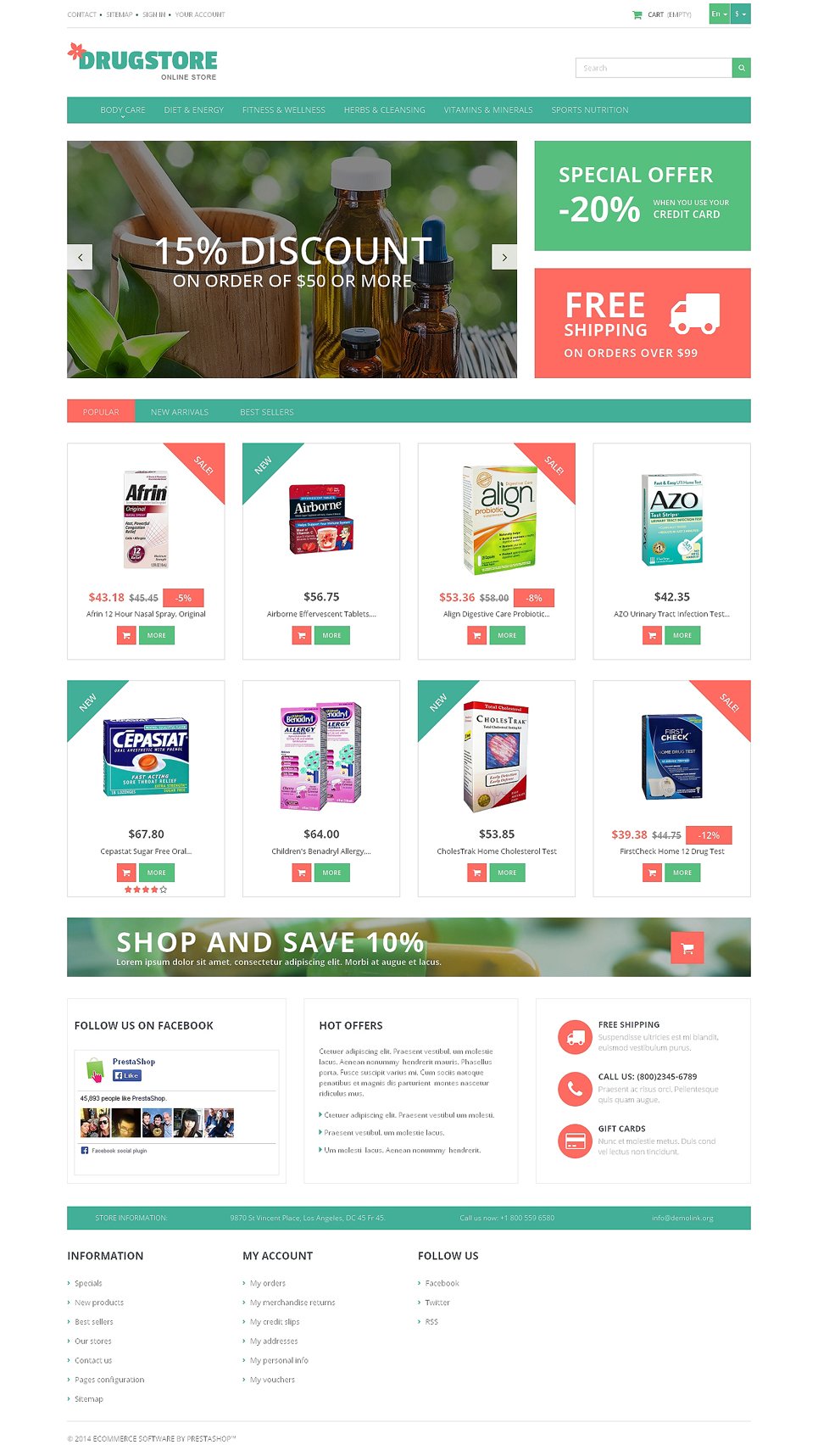 Medicine and Health PrestaShop Theme New Screenshots BIG