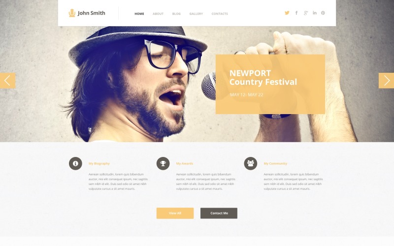 Music Responsive WordPress Theme