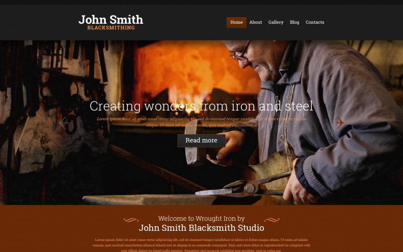 Personal Page Responsive Website Template