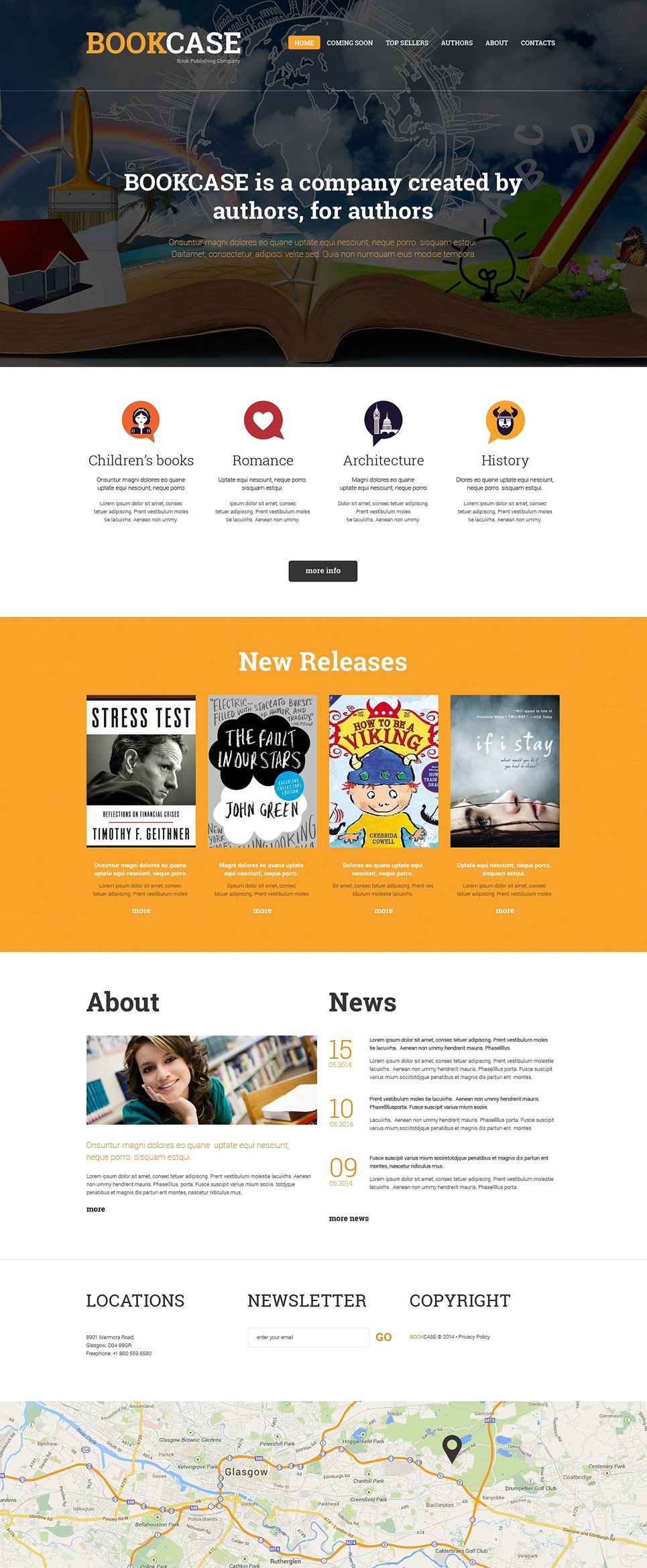 Publishing Company Responsive Website Template New Screenshots BIG