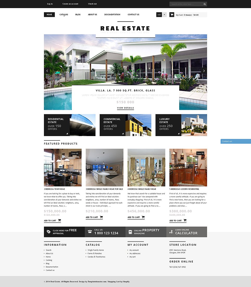 Real Estate Agency Responsive Shopify Theme New Screenshots BIG