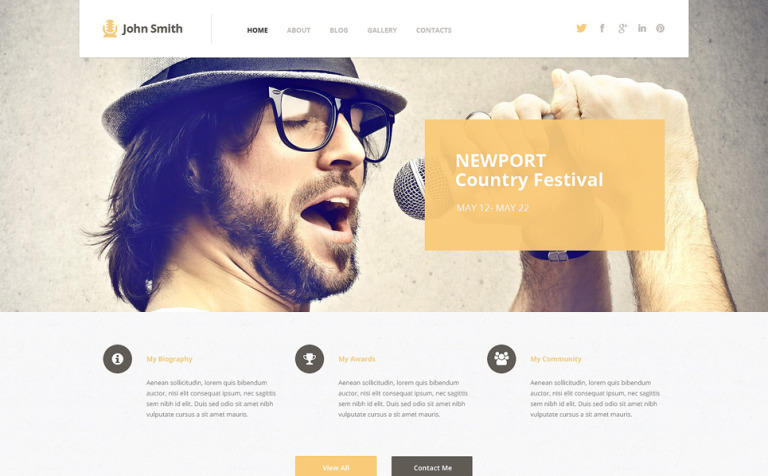 Sculpture Bootstrap WordPress Theme Big Screenshot Sculpture Responsive WordPress Theme New Screenshots BIG