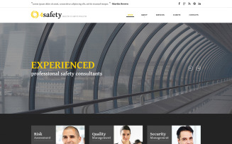 Security Responsive Website Template