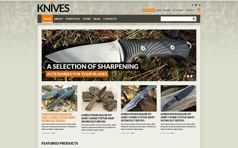 Sharp Blades Store Bootstrap WooCommerce Template Big Screenshot Sharp Blades Store WooCommerce Theme New Screenshots BIG