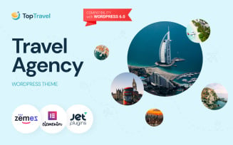 TopTravel - WordPress Theme Travel Agency Booking Template