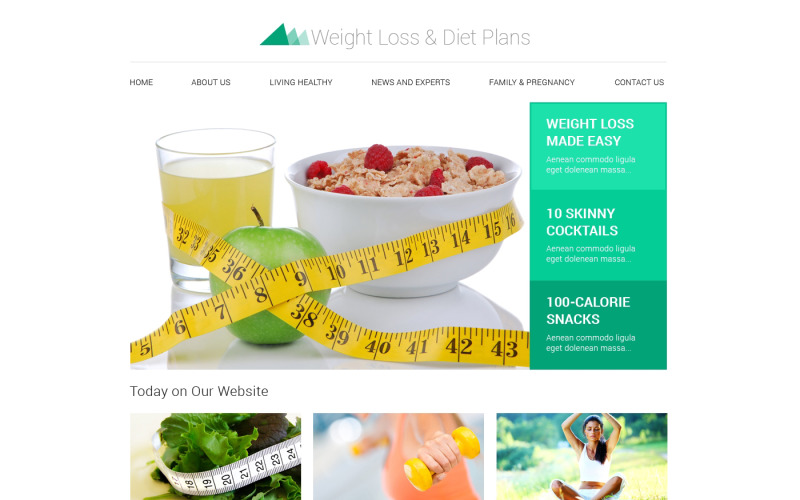 Weight Loss Responsive Website Template