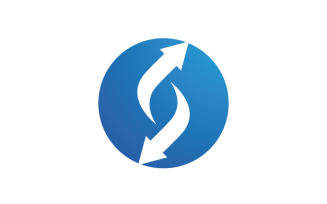 Arrow business speed growth icon illustration design v.3