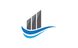 Business Finance concept logo illustration design v.3