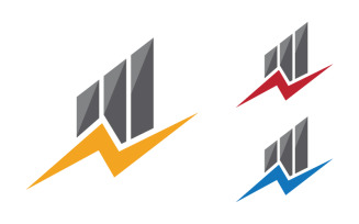 Business Finance concept logo illustration design v.5