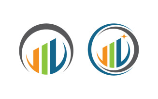 Business Finance concept logo illustration design v.7
