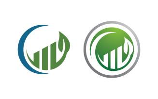 Business Finance concept logo illustration design v.8