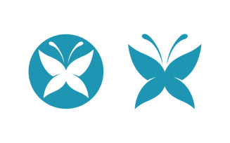 Butterfly Beauty Vector icon logo design template v.13