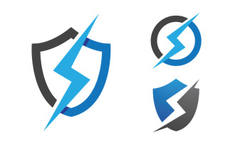 Lightning energy vector icon illustration design v.6