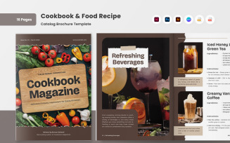 Elegant Food Recipe Catalog and Cookbook Design