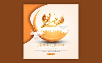 Ramadan Kareem Social Media Template Design