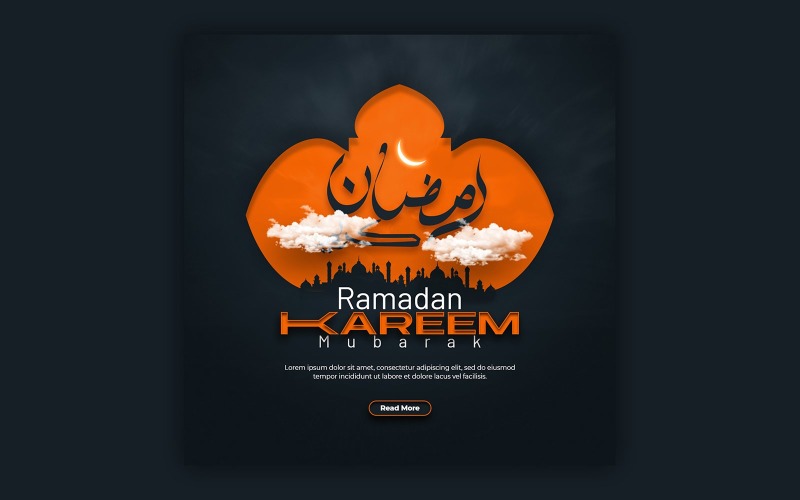 Ramadan Kareem Social Media Template Design