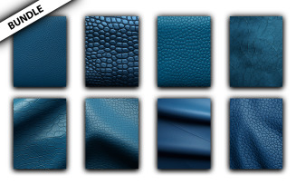 Blue leather background bundle