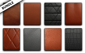 Brown leather background bundle