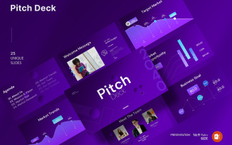 Business Pitch Deck Presentation Template 2040
