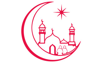 Eid occasion vector art illustration