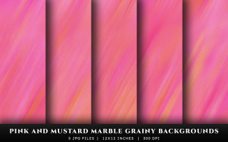 Pink and Mustard Marble Grainy Texture Backgrounds