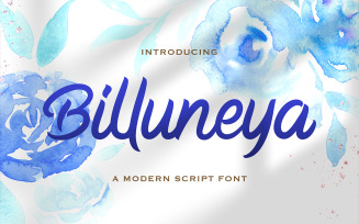 Billuneya - Modern Script Font