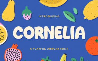 Cornelia - Cute Playful Display Font