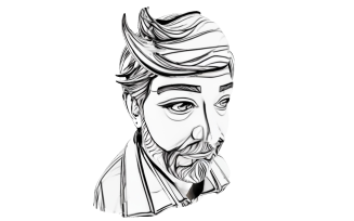 Friendly Swoop Gentleman Bust Free 3D Print Model