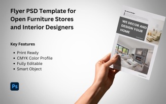 Furniture Store and Interior Design Agency Flyer PSD Template
