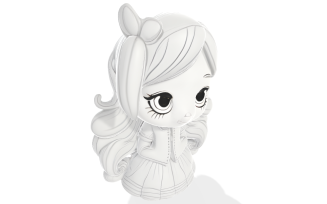 Lovely Bow Figurine 3D Print Model