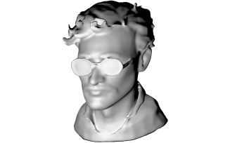 Modernist Blindfold Bust Free 3d Print Model