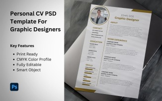 Personal C.V Tempalte for Graphic Designers