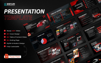 PowerPoint template for Car Related presentation, A Complete 450+ Slide Collection