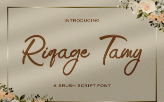 Riqage Tamy - Brush Script Font