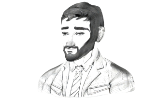 Sophisticated Gentleman Portrait 3D Print Model