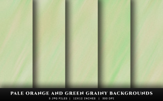 Pale Orange and Green Grainy Texture Backgrounds