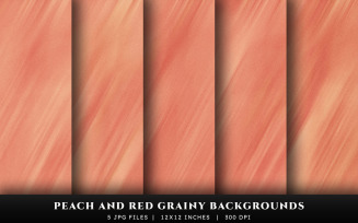 Peach and Red Grainy Texture Backgrounds