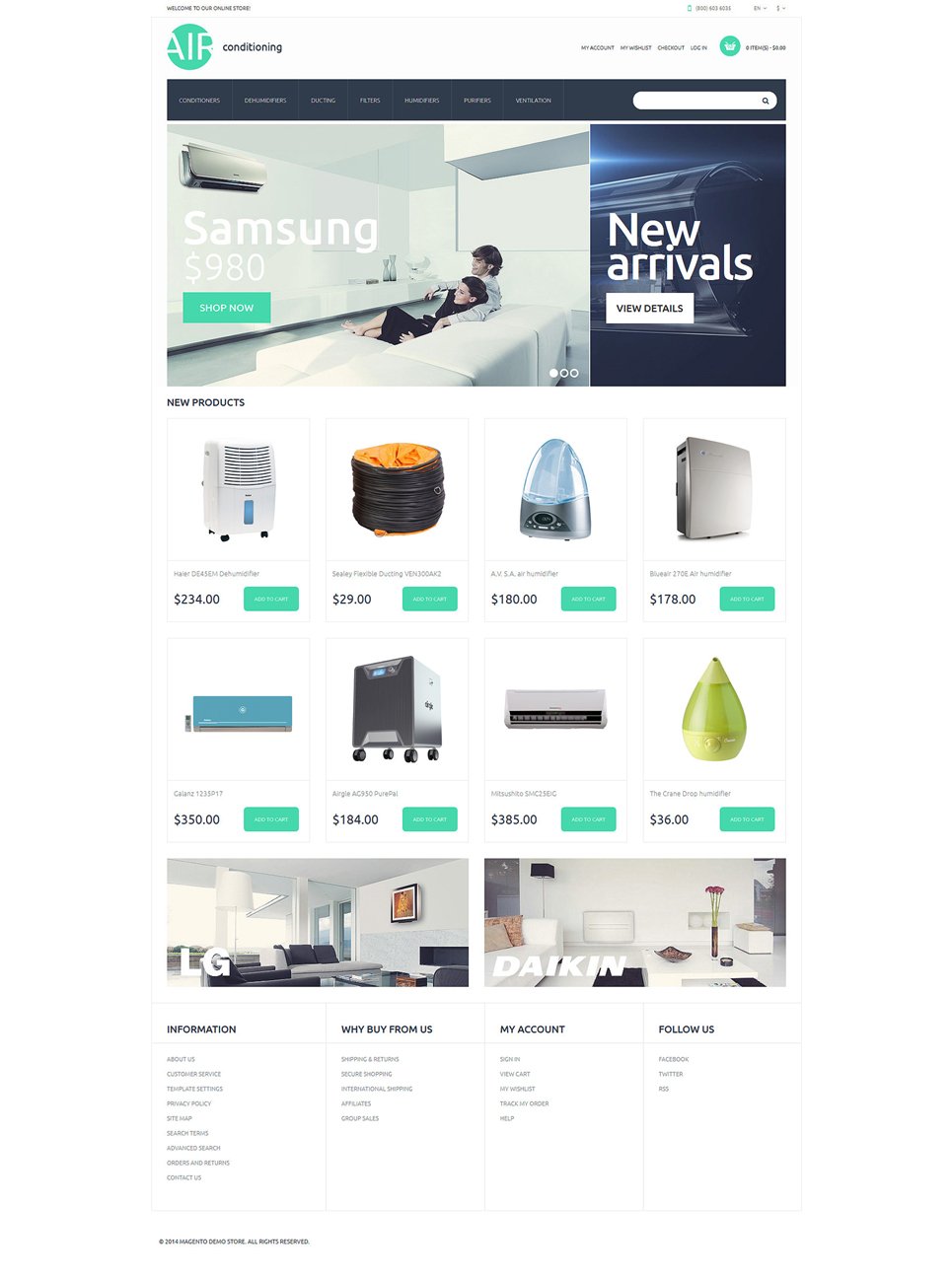 AC Parts and Accessories Magento Theme New Screenshots BIG