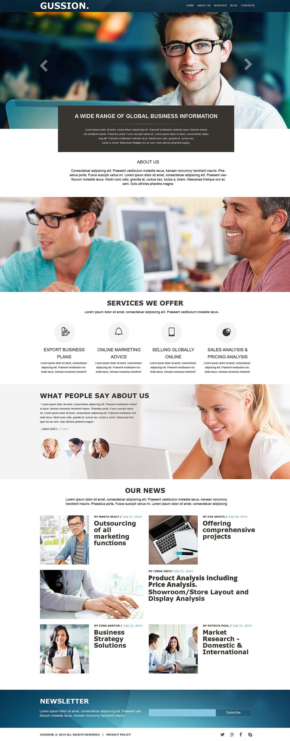 Business Muse Template New Screenshots BIG