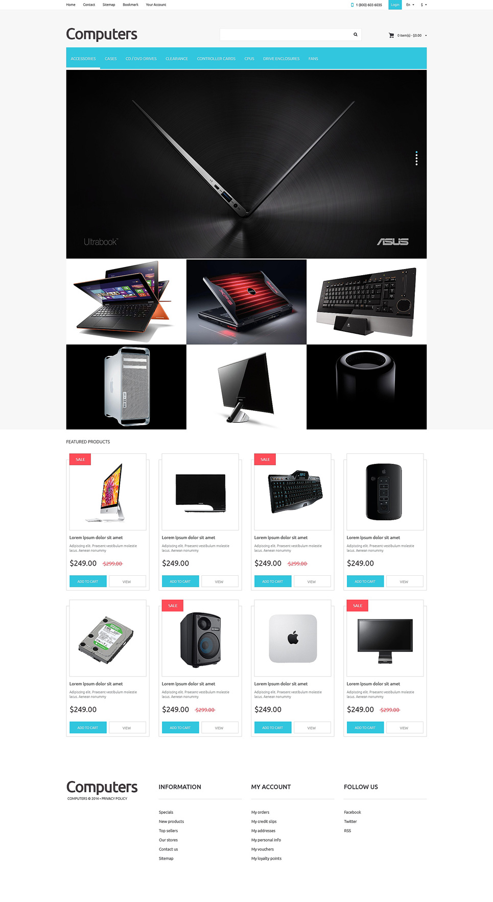 Computer Store PSD Template New Screenshots BIG