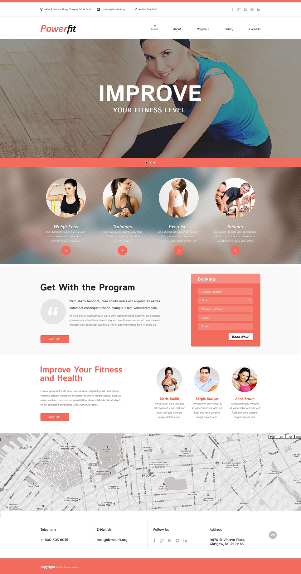 Fitness Responsive Website Template New Screenshots BIG