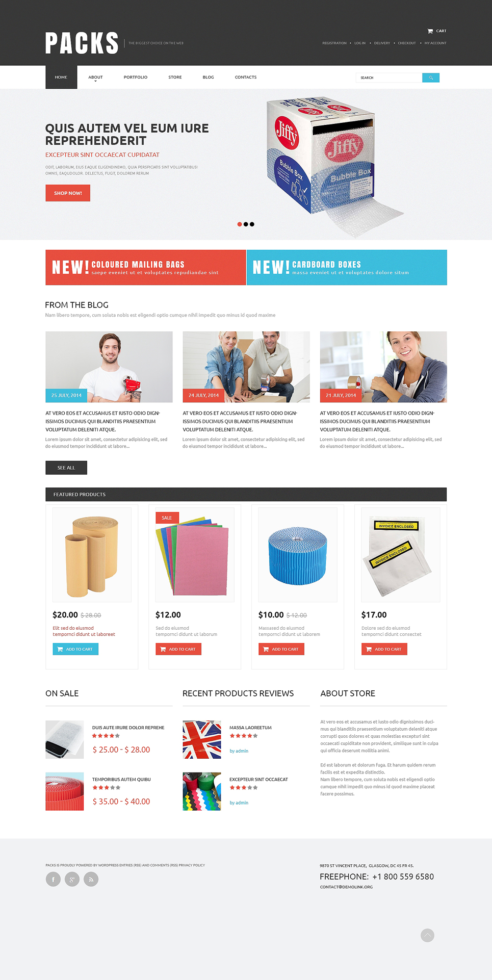 Packing Service Provider WooCommerce Theme New Screenshots BIG