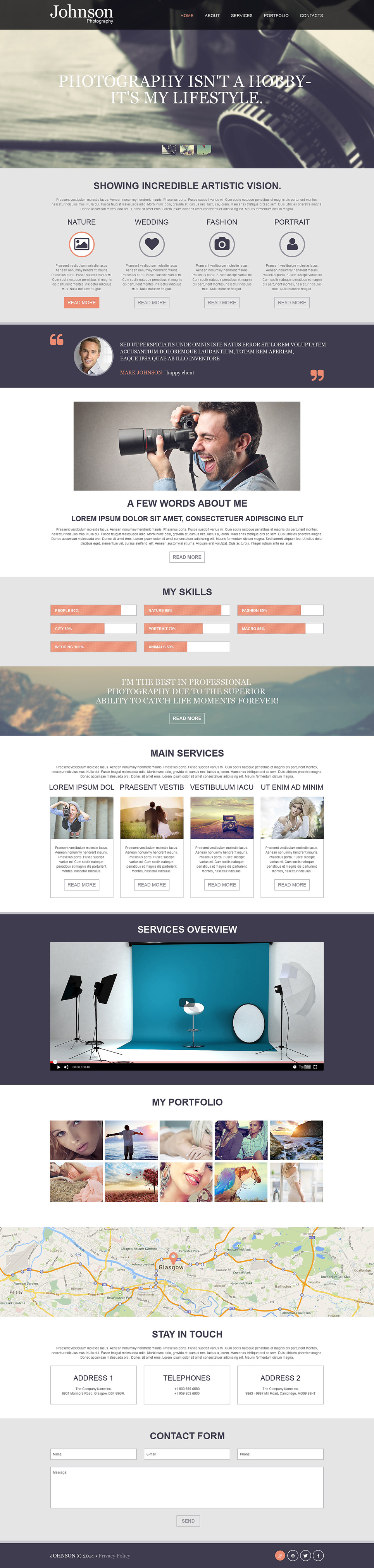 Photographer Portfolio Muse Template New Screenshots BIG