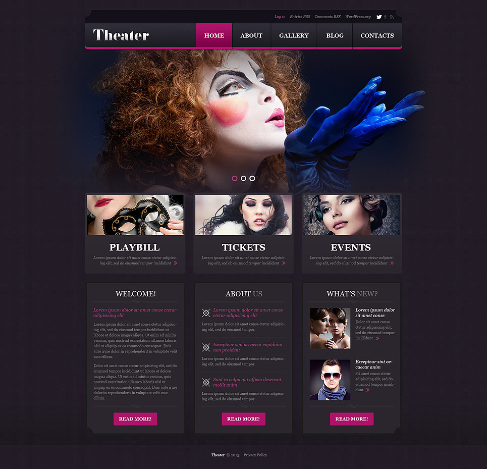 Sculpture WPML ready WordPress Template Big Screenshot Sculpture Responsive WordPress Theme New Screenshots BIG