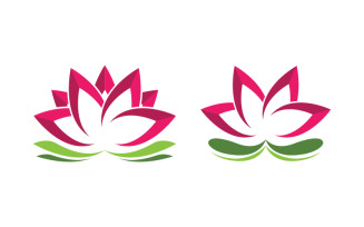 Lotus Logo Beauty Salon Cosmetic skincare vector icon design v.15