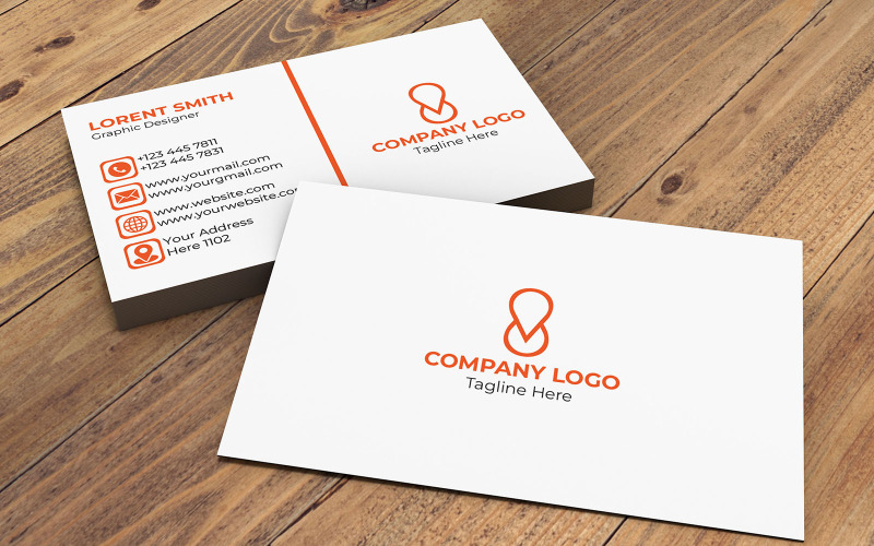 Business Card Design Template New Corporate Identity
